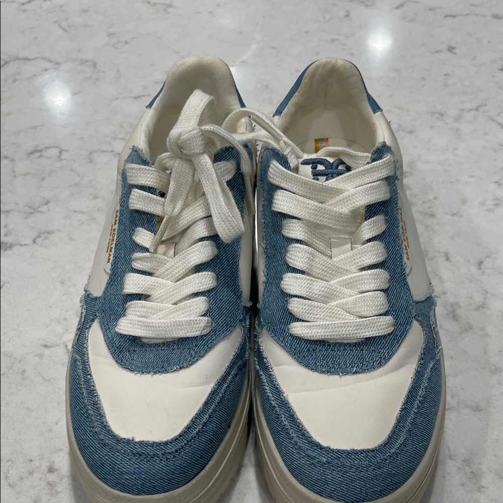 Sam Edelman Denim and Cream Sneakers - Picture 4 of 6